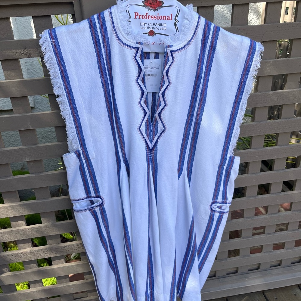 Isabel Marant White and Blue Striped Top